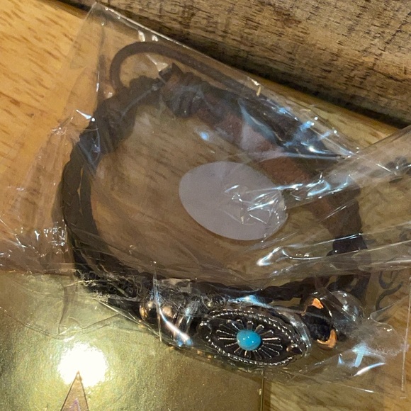 💕 GIFTED💕⭐️ Jeffree Star Jewelry Box & Brown Braided Leather Turquoise Bracelet - Picture 3 of 6